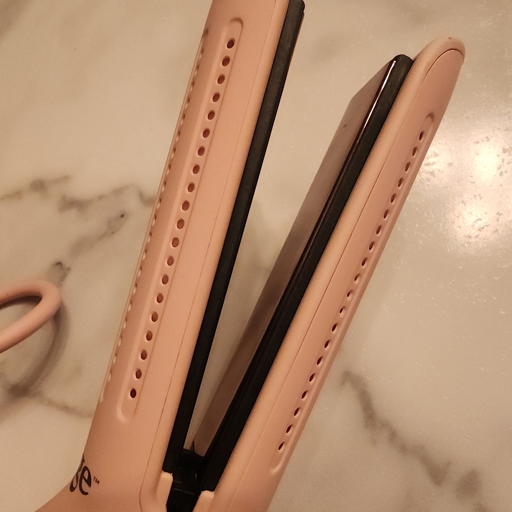 L'ange Blush Duo Ceramic Hair Straightener And Curling Iron